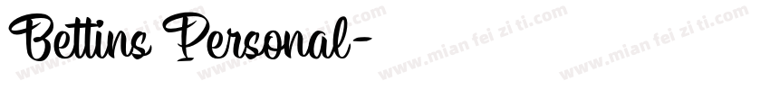 Bettins Personal字体转换